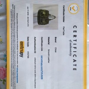 Chloe Olive Green Bay Leather Tote